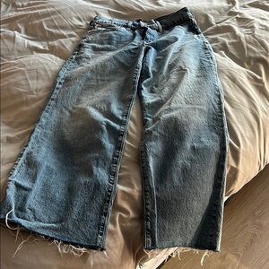 J Crew Wide Leg Crop Jeans